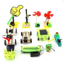 Solar Toys For Kids 11 Set Mini Powered Toy DIY Solar Powered Car+ Hand Crank Generator+Solar Robot+DIY Small Fan+Boat Model