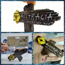 Free shipping 1pc Australia Road Sign Fridge Magnets Figures animal toys car home office decoration kids christmas gifts