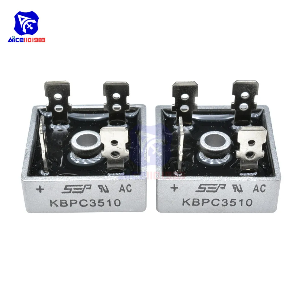 5PCS/Lot Bridge Rectifier Diode KBPC3510 35A 1000V Single Phase Bridge Rectifier Original Integrated Circuit