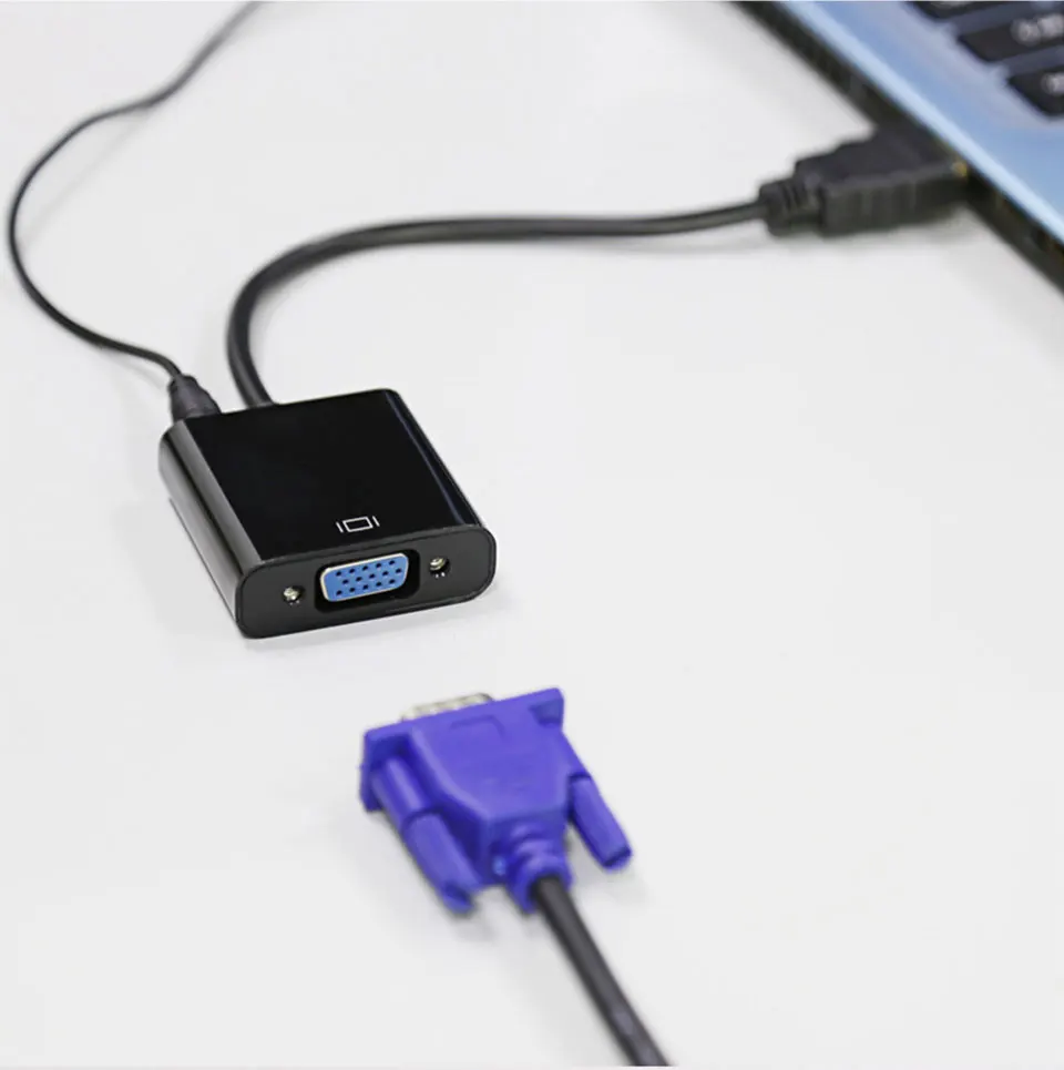 HDMI to VGA Adapter HDMI Male to VGA Female Video Converter 1080P Digital to Analog Audio for PC Laptop DVD HDTV PS4 (13)