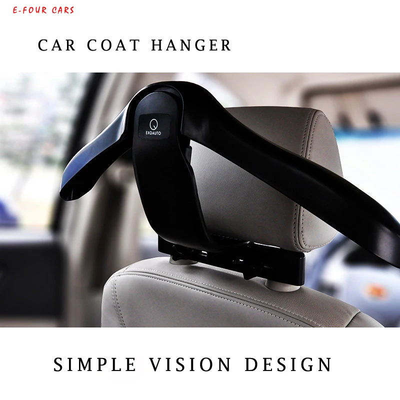 E FOUR Hanger for Car Headrest Hook Suit Jacket Clothes Keep Slip