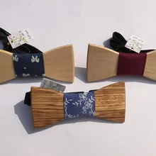 Шелковые галстуки забавная индивидуальность мужские галстуки для отдыха деревянный галстук бабочка