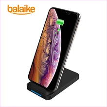 Qi Беспроводная док-станция для зарядного устройства USB быстрая зарядка для samsung S8/S9 Note 8 Plus iPhone X Xs адаптер 10 Вт беспроводные быстрые зарядные устройства держатель
