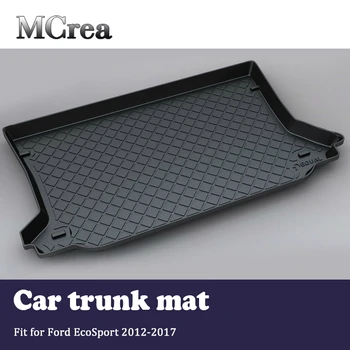 

MCrea Auto Car Rear Trunk Mat Cargo Liner For Ford EcoSport 2th 2017-2012 Luggage Boot Mud Tray Floor Mat Carpet accessories
