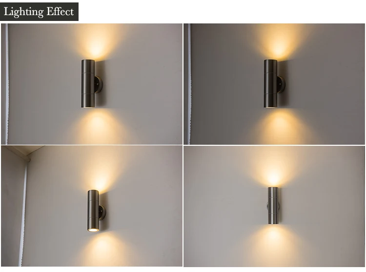 Impermeável ao ar Levou para Cima e para Baixo Conduziu a Lâmpada da Varanda Fixado na Parede do Corredor de Iluminação Luz da Parede Led de Parede Livre Luzes Escada Ip65 9 Luminárias de parede externas
