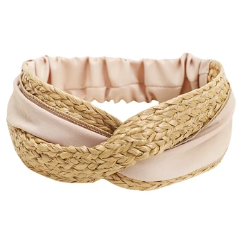 

Bohemian Vintage Straw Weaving Headband Hairband Hair Accessories