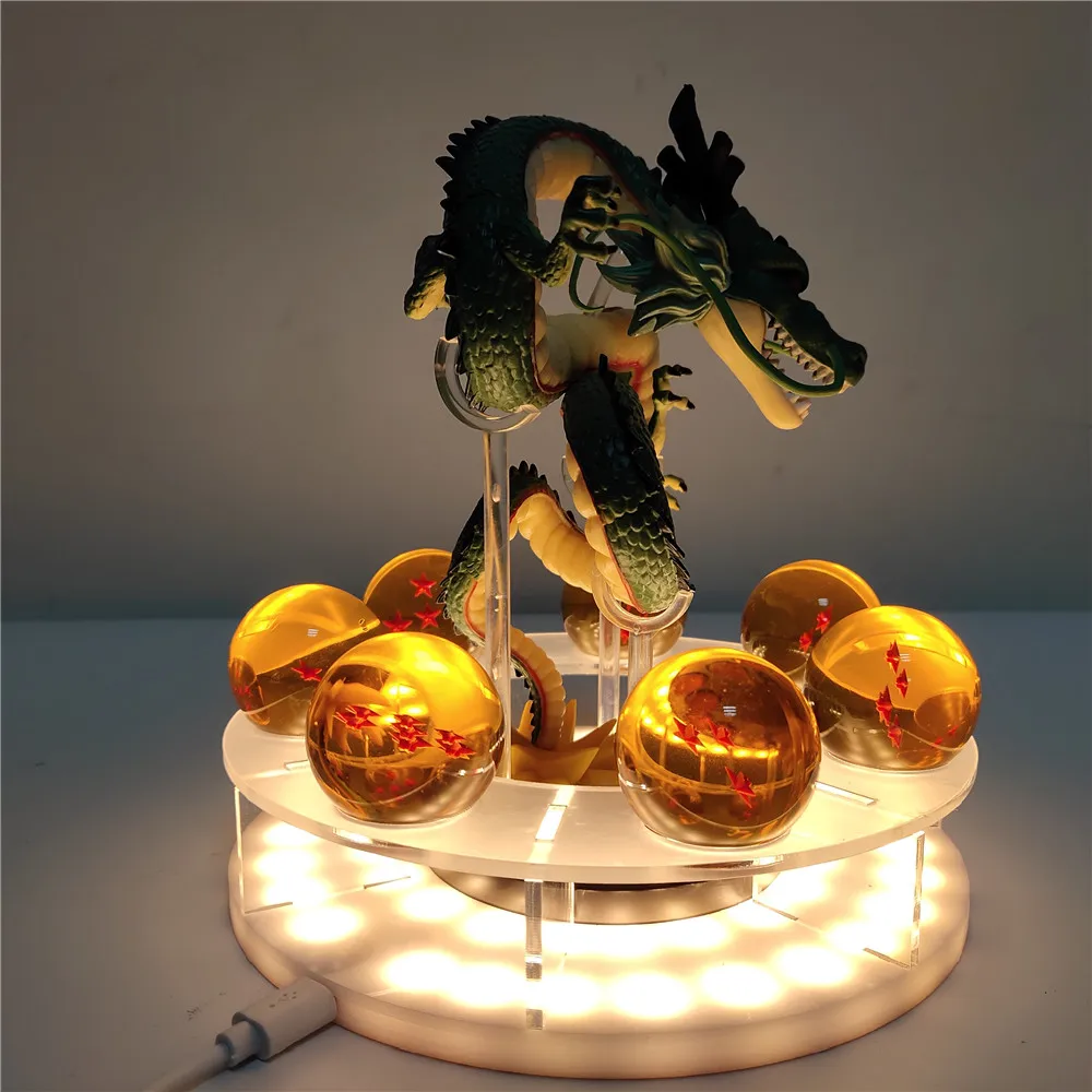 Dragon Ball Z Shenron хрустальный шар светодиодный ночник Dragon Ball лампа USB мощность Shenlong Dragon Ball Lampara DBZ настольная лампа