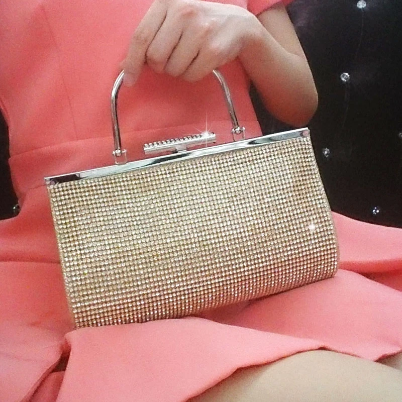 

Large-capacty Women Hand Bag Lady's Diamond Clutch Bag Bridal Gown With Ladies Evening Bag For Party Day Clutch Bag