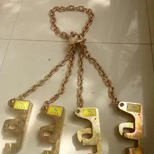 2Ton 4-коготь железа бочкопогрузчик зажим ковша баррель нефти бак-цистерна для цепных строп