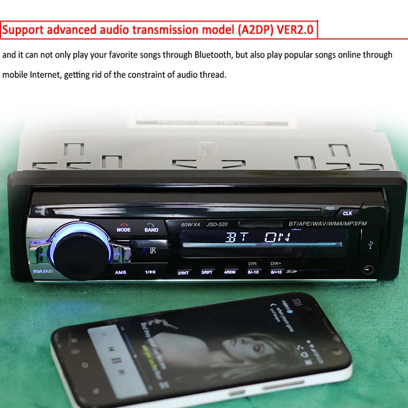 Новый 12 В Bluetooth стерео радио MP3 аудио плеер 5 зарядное устройство / APE FLAC FM USB SD AUX IN
