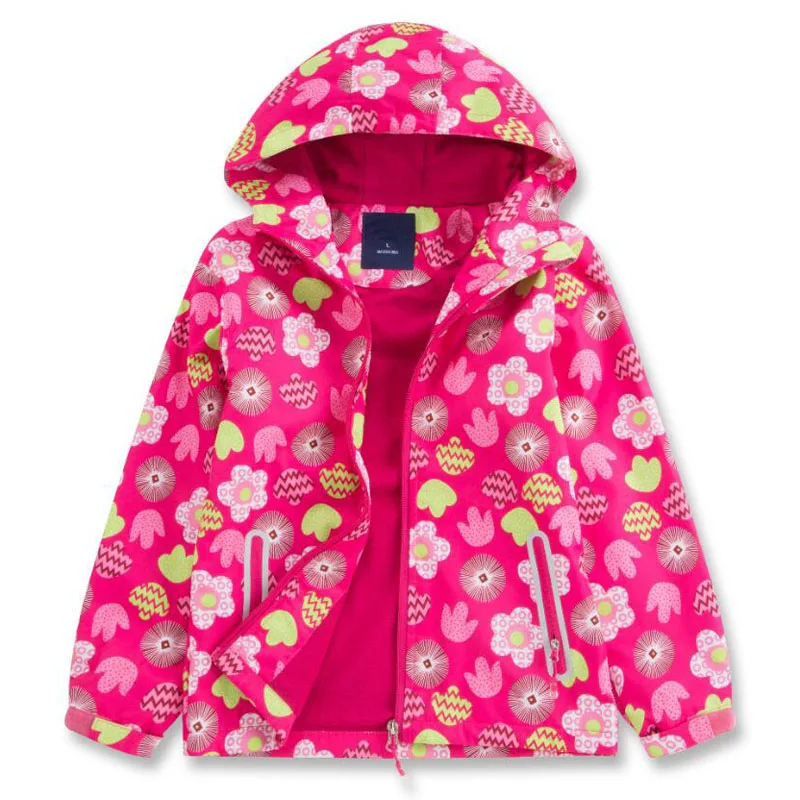Jaquetas de Cor da Criança Impermeável ao ar Cabolsa com Capuz Meninas Outono Jaqueta Livre Roupas Infantis Esportes Casual lã Quente Outerwear 15 jaqueta impermeável ao ar livre roupas infantis