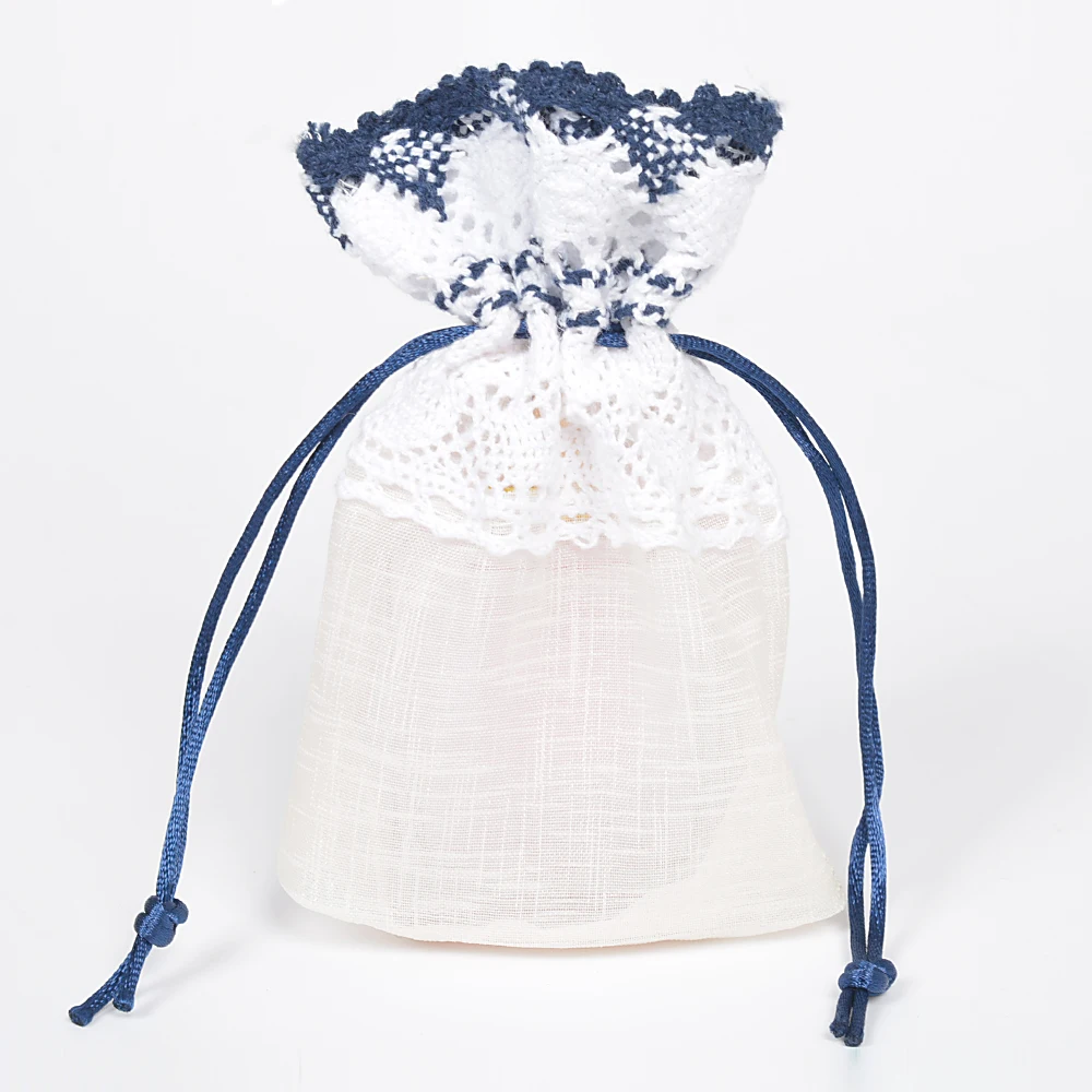 

12Pcs Embroidery Organza Gift Packaging Bags 3.9"x5.5" Jewelry Storage Organza Pouches for Jewelry Beads Herbs Packaging Gift