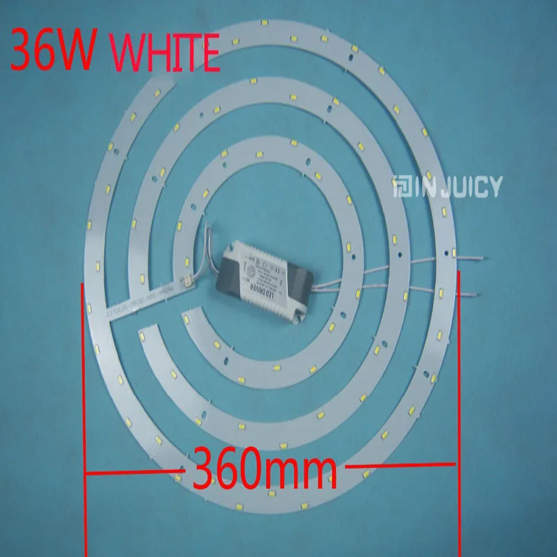 Круглый 36 Вт 360 мм 5730 SMD лампочка фонарь потолочный светильник 3 круг пластина замещать доска с трансформатором и магнитом AC110V-240V