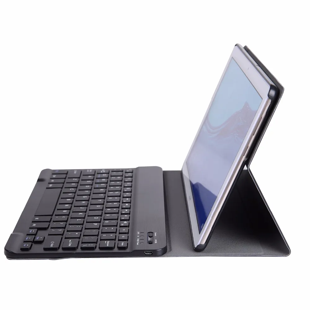 Чехол для huawei Mediapad M5 Lite 10 тонкий съемный Bluetooth клавиатура кожаный чехол 10,1 BAH2-L09 BAH2-W19 чехол+ ручка+ пленка