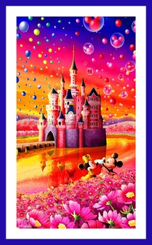 

5d diy diamond painting full Love cube diamond embroidery red Castle scenery pattern hobbies and diamond mosaic Christmas