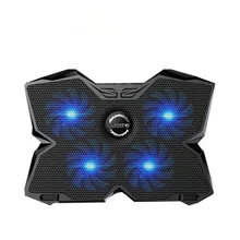 CoolCold Ice Magic 2 Cooler with 4 Silence Fans LED USB 2.0 Laptop Cooling Pad 12″13″14″15″17″Laptop Holder