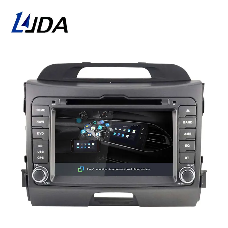 Best LJDA Android 9.1 Car DVD Player For KIA Sportage 3 2010-2012 2013 2014 015 GPS Navigation 2 Din Car Radio Multimedia WIFI Stereo 3