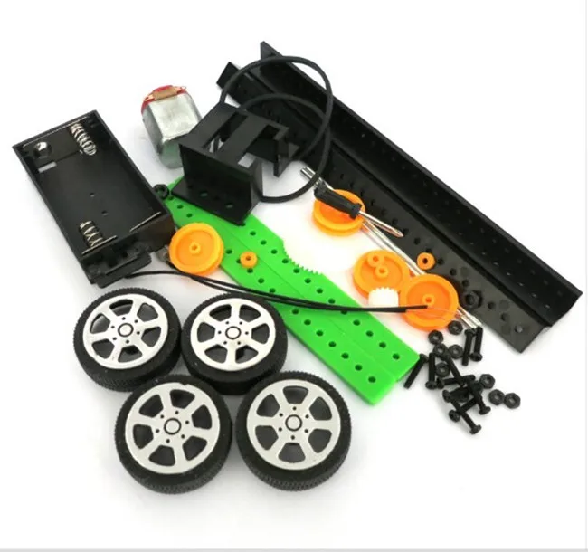 

DIY 4x4 Raider buggies Small Car Kit technology Model Science Assembling Toys Model 15*10*4cm