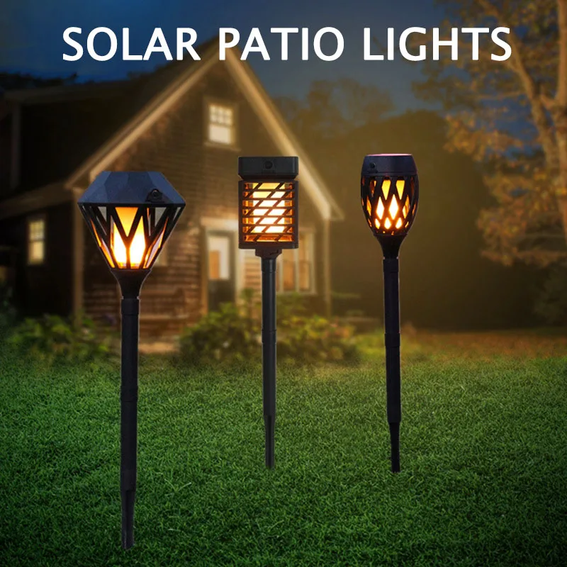 

Outdoor Solar Garden Lights Waterproof Outdoor Solar Torch Light LED Flame Light Outdoor Landscape Decorative Path Lighting