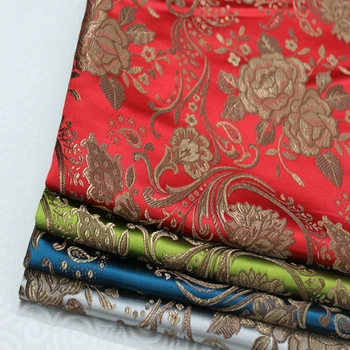 

Mongolian robeTibetan clothing Qipao Decoration stage Film and Television Chinese Wind fabric Jacquard woven brocade Silk fabric