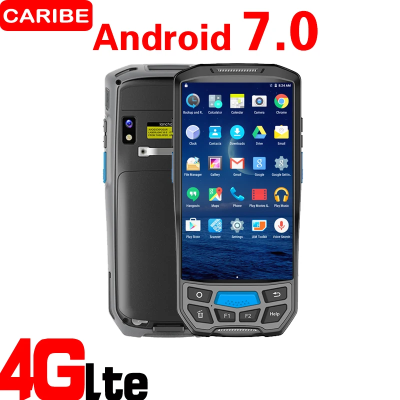 CARIBE 1D 2D اللاسلكية ماسح الرمز الشريطي بتقنية bluetooth المحمولة محطة PDA مستودع CARIBE 1D 2D اللاسلكية ماسح الرمز الشريطي بتقنية bluetooth المحمولة محطة PDA مستودع