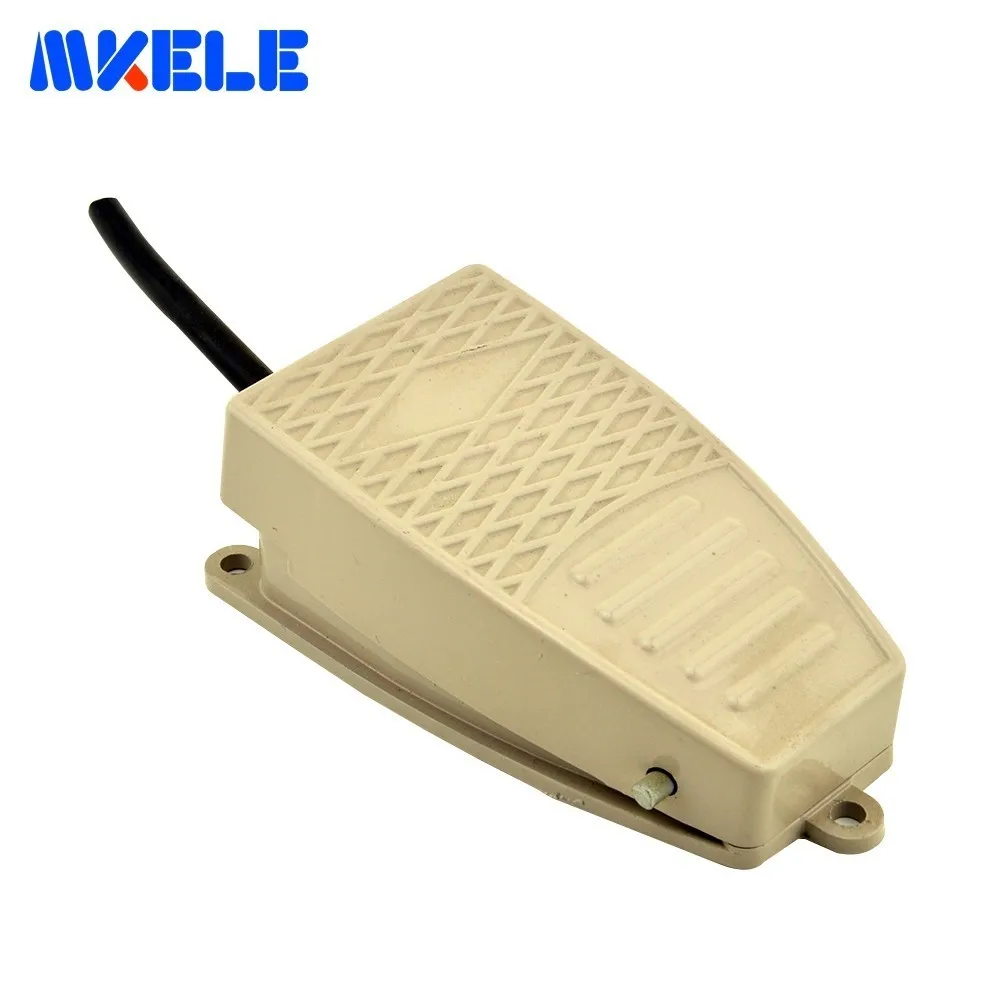 SPDT Electric Foot Pedal Switch With Push Button 15A 250VAC Aluminum Alloy Industrial MKEKW-5A-B High Quality | Обустройство дома
