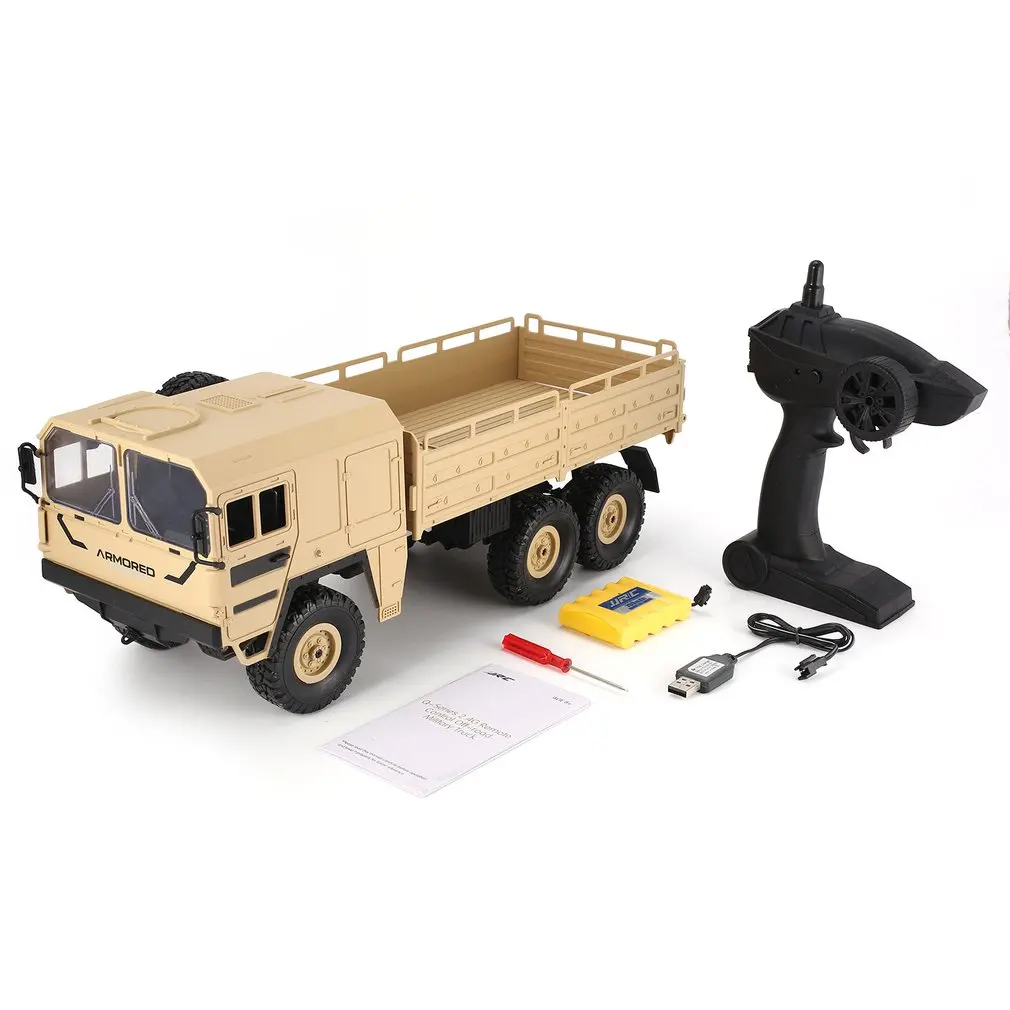 

JJRC Q64 1/16 2.4G 6WD RC Car Military Truck Off-road Rock Crawler RTR Toy 6 Wheels RC Racing Truck Model Toy Hobby For Kid Xmas