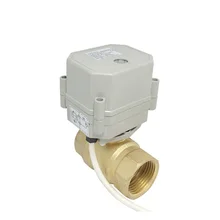 DN32 1 1/" HVAC система 2 способа жилого дома вода Контроль Электрический шаровой клапан Латунь Электронный моторизованный шаровой клапан