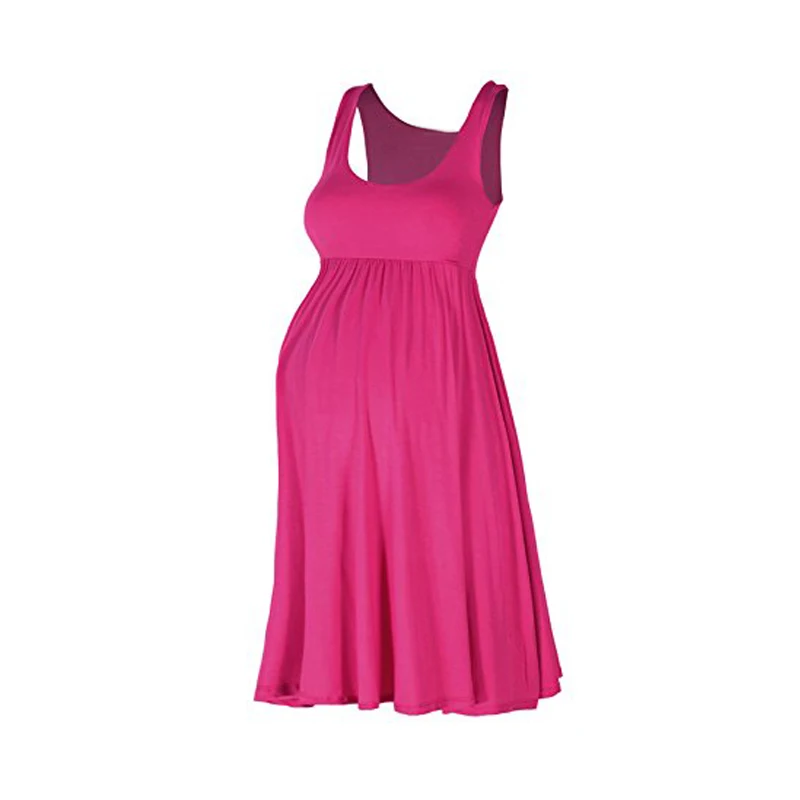 maternity dress-pregnancy dress-women dress elegant rose red AS1755