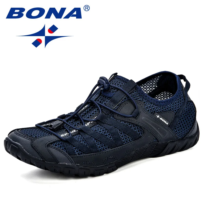 BONA/летние кроссовки Дышащая мужская повседневная обувь Модная Tenis Masculino Adulto Sapato