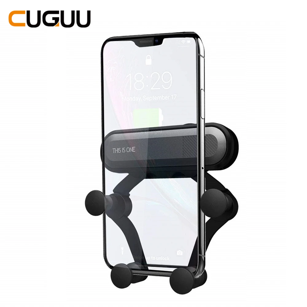 Universal Gravity Car Phone Holder Air Vent Mount Stand For Iphone Xs Max In Car No Magnetic Mobile Phone Holder For Samsung S10 Phone Holders Stands Aliexpress