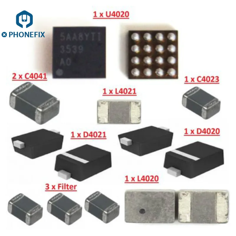 Комплект подсветки IC U4020 L4020 L4021 D4021 D4020 C4041 чип фильтра фоновой FL4211 для iPhone 6S 6SP
