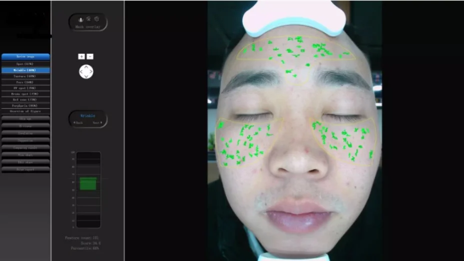 new Portable 3d Facial UV Light Camera Software Skin Analyzer Machine Beauty Salon Facial Care Tool