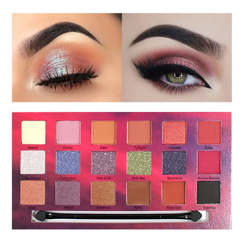 

New Eyeshadow 18 Color Eyeshadow Matte Pearl Fashion Make up Tool palette A2