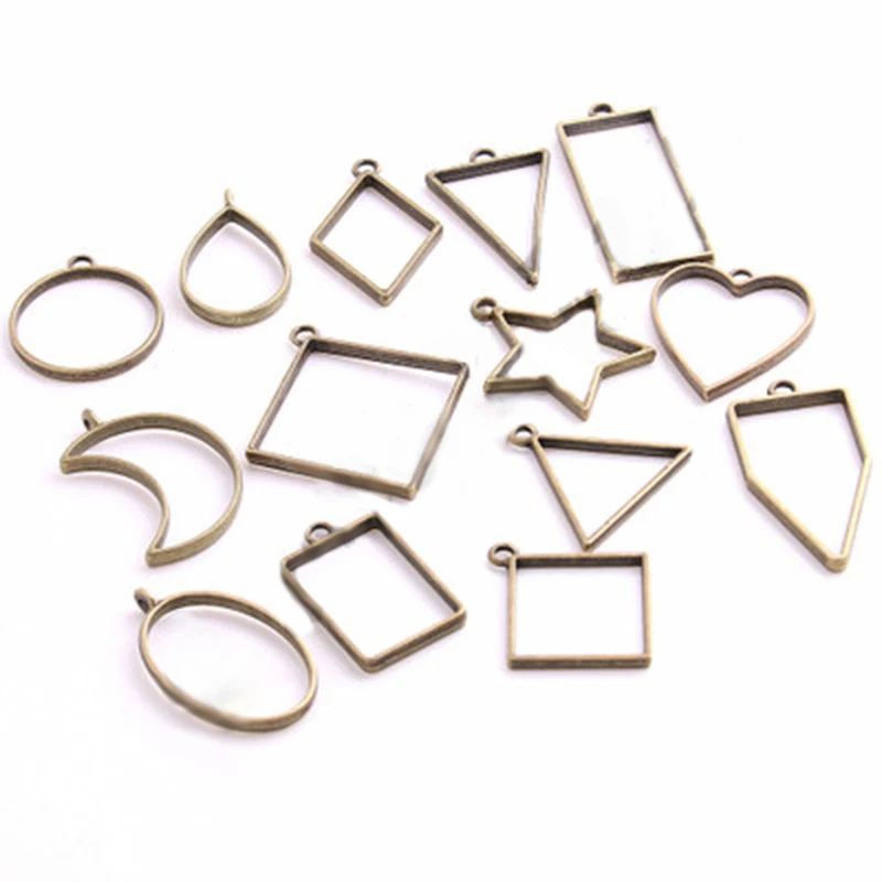 

14 X Alloy Mould Silicon Resin Mold Casting Jewelry DIY Craft Making Tool Kit