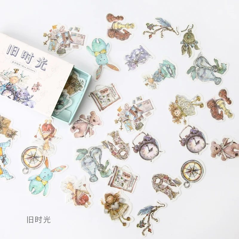 

Old Time Clock Bullet Journal Decorative Stationery Stickers Scrapbooking DIY Diary Album Stick Lable