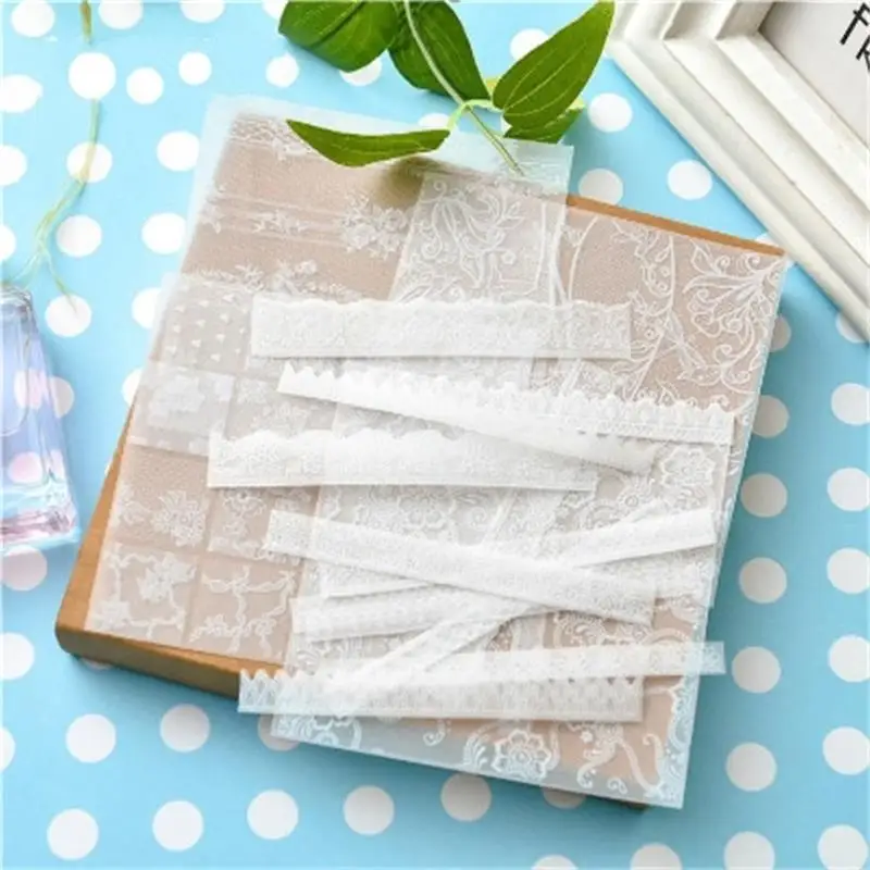 

KSCRAFT 6pcs/set Elegant Vellum Paper Stickers for DIY Scapbooking Card Making Planner Craft