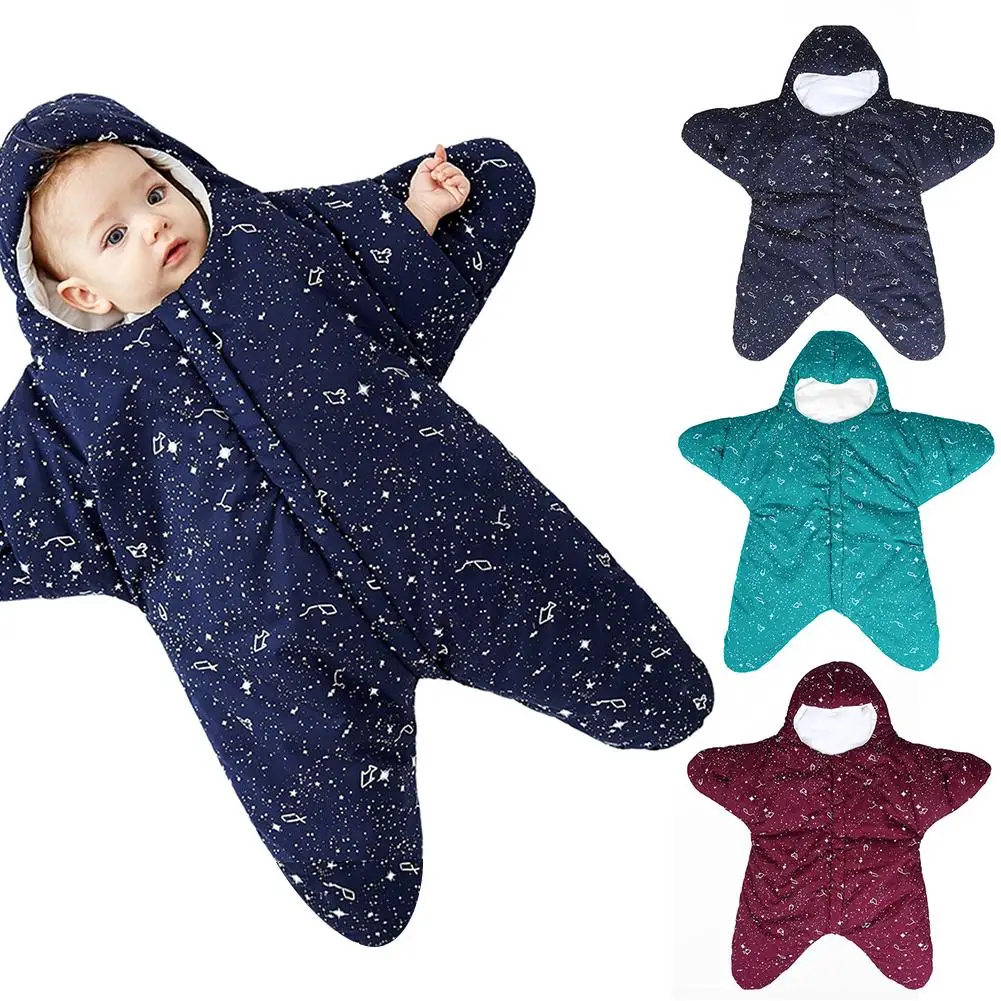 

New Cute Soft Star Shape Newborn Baby Winter Warm Wrap Sleeping Bag Swaddle Blanket