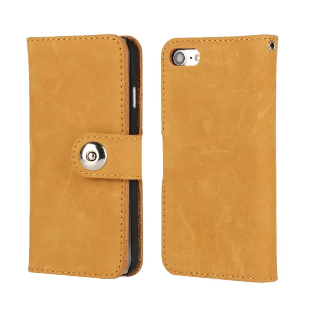 For iphone7 plus 5.5'' Genuine Cowhide Leather Wallet