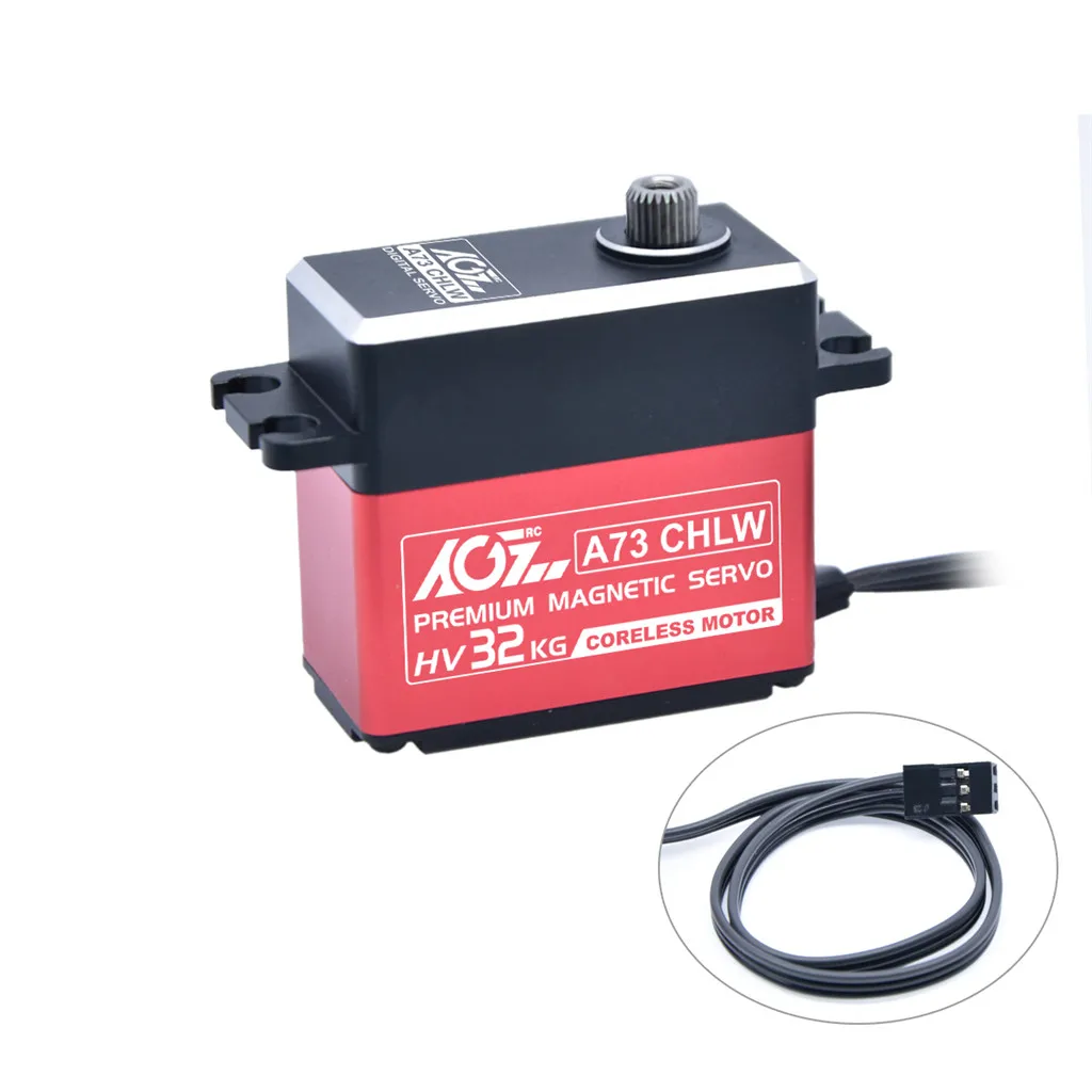 

AGF A73CHLW Digital Full Metal Gear 32KG High Torque Servo For 1/10 1/8 RC Model High Quality RC Car Parts