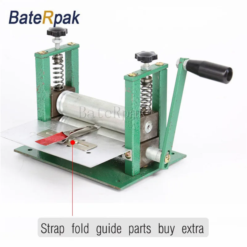 

Manual leather strap folder, BateRpak strap forming machine, double layer strap pressure machine (without guide parts)