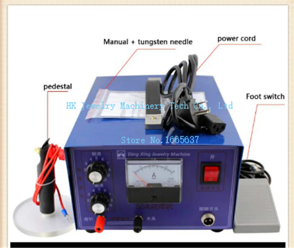 220 V, 400 W/50A Электрический Мощность точечной сварки накопленной энергией для ювелирных изделий, цвета: золотистый, серебристый платины сварочный аппарат, хорошее качество, низкая цена