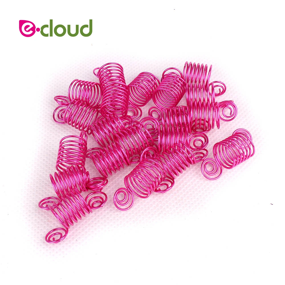20Pcs/Lot Hair Accessory Cuff Clips for Braids Hair Extension Mixed Color Hair Beads Dreadlock Hair Rings Stretch Spiral Shape 20Pcs/Lot Hair Accessory Cuff Clips for Braids Hair Extension Mixed Color Hair Beads Dreadlock Hair Rings Stretch Spiral Shape