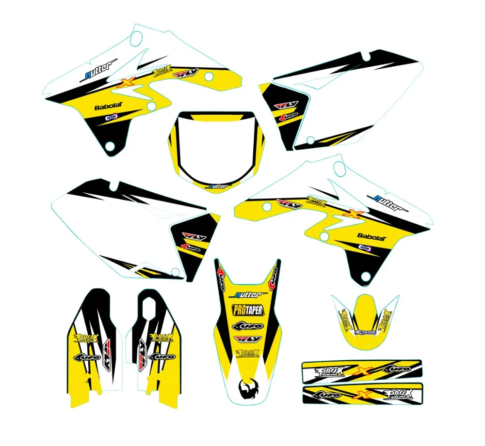 

Custom Number Plate Background Graphics Sticker & Decal For Suzuki RMZ250 RM-Z250 2007 2008 2009 RMZ RM-Z 250