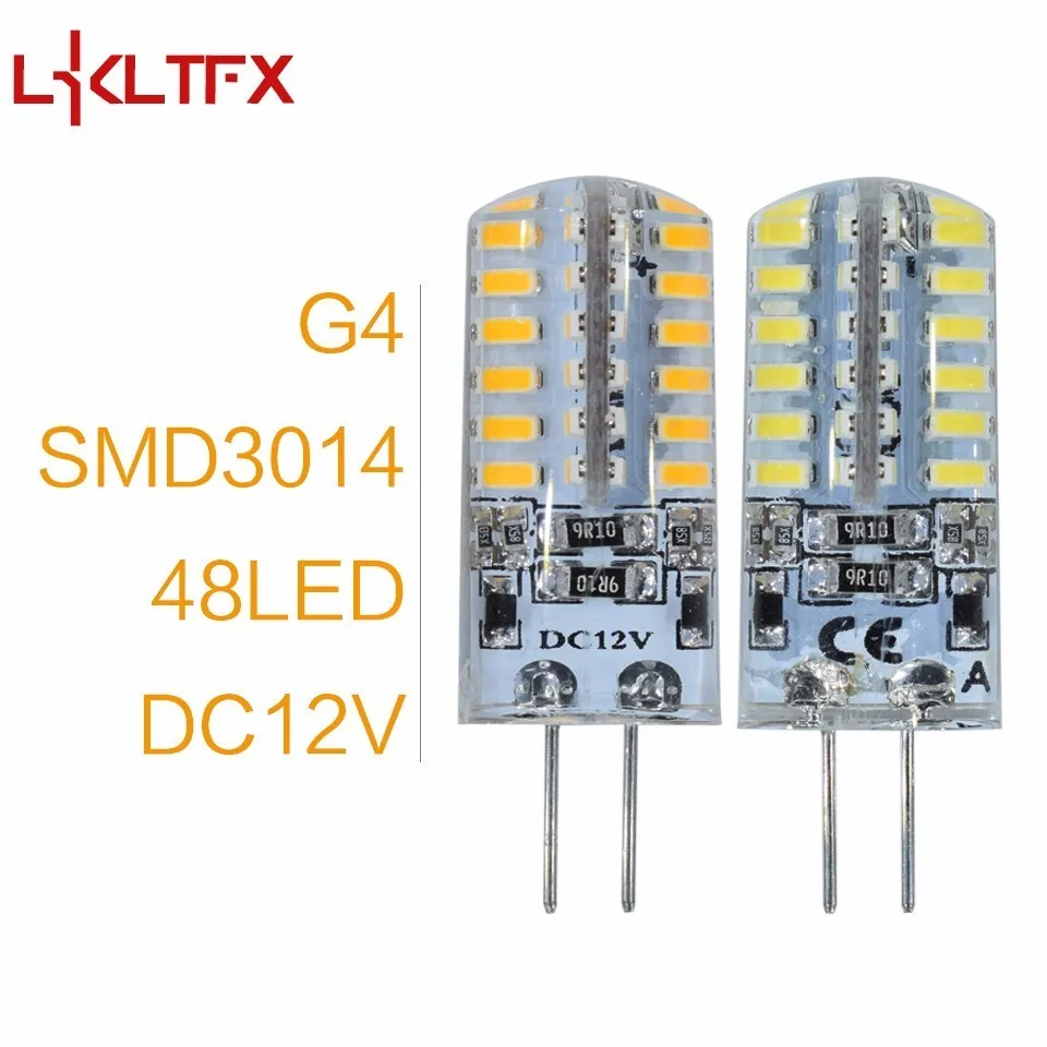 Lkltfx 10 шт. G4 DC 12 В/AC 220 В G9 SMD3014 2835 1 Вт 2 Вт 3 Вт заменить Галогенные Светодиодные лампы 360 Угол луча LED лампада лампы - Испускаемый цвет: 48Leds G4