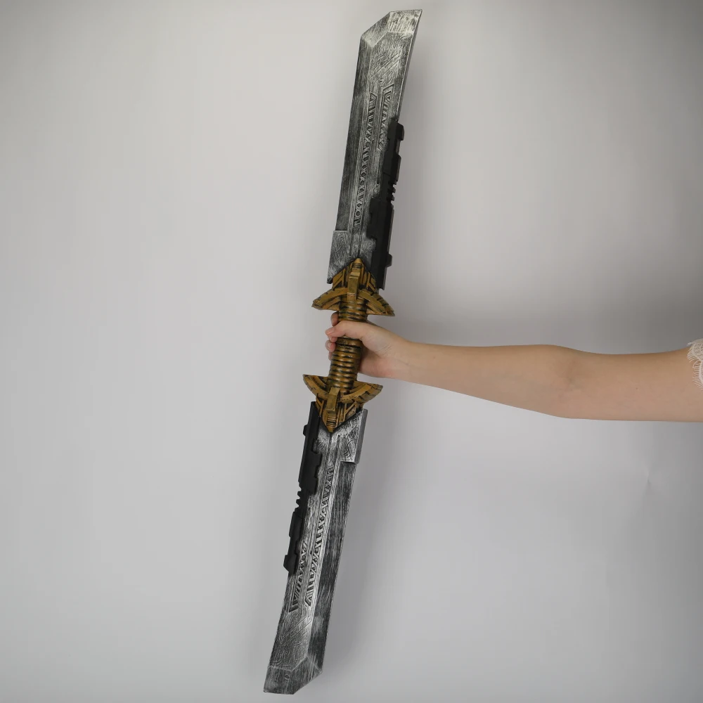 Avengers Endgame Thanos Double Edged Sword Weapon Cosplay Thanos Costume Armor Halloween Party Prop  (18)