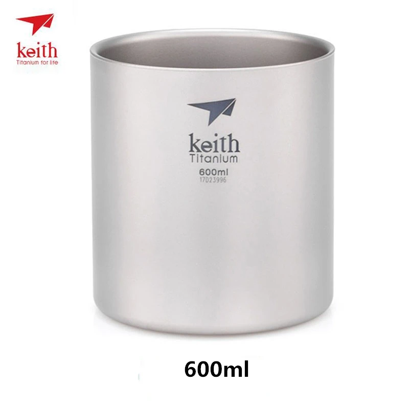 Keith titanio 4 piezas taza Camping al aire libre de viaje portátil de titanio puro tazas de cerveza de vino whisky tazas al aire libre viajes taza de ti3501