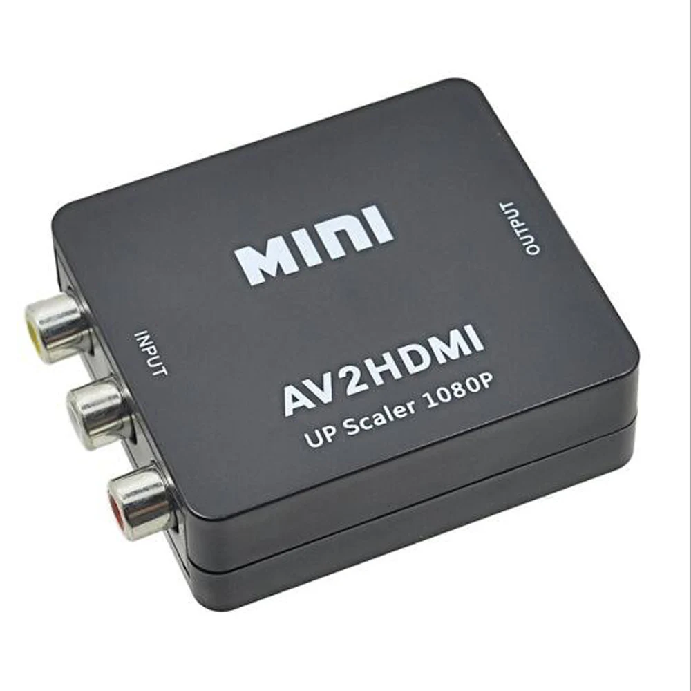 

10PCS AVTOHDMI AV TO HDMI 1080P HDMI Out RCA 1080PRCA AV/CVSB L/R Component Video TO HDMI Format Adapter AV2HDMI HD NTSC PA