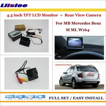 

Liislee For Mercedes Benz M ML W164 Car Parking Camera + 4.3" LCD Monitor NTSC PAL = 2 in 1 Parking Rearview System