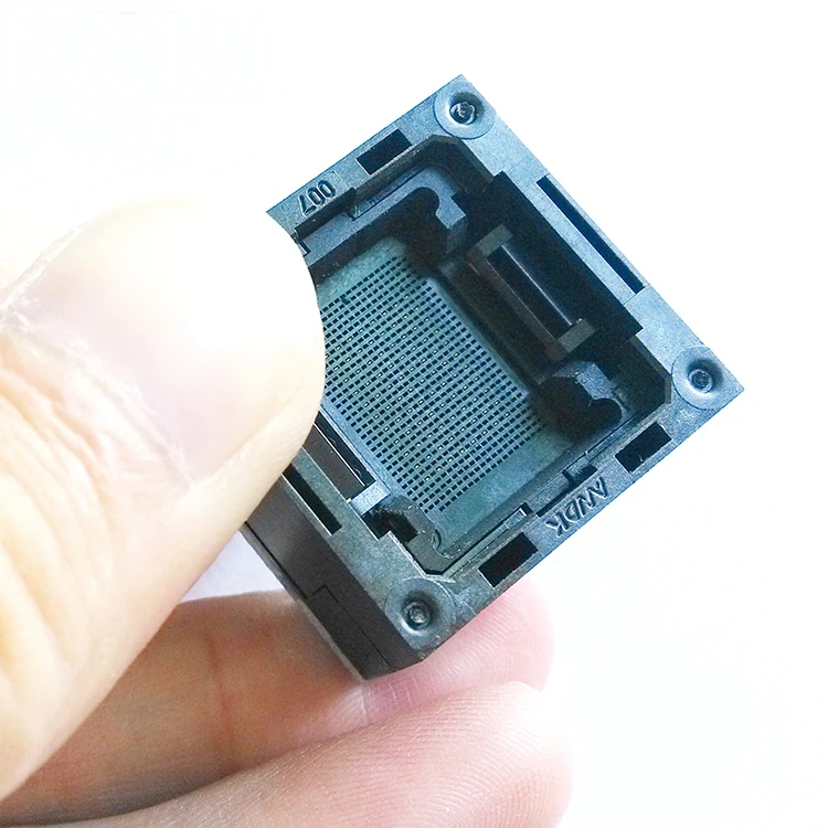  BGA132 BGA152 Zu dip 48 open top brennen in adapter SSD NAND flash-chip test scoket pin pitch 10mm 